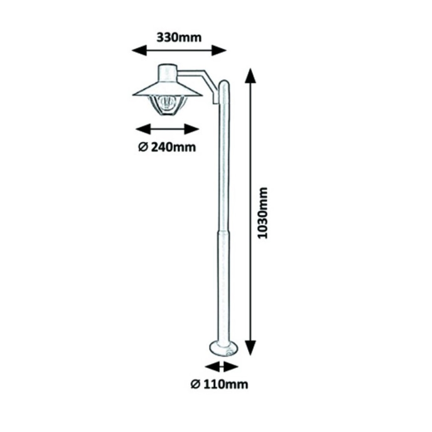Rabalux - Lámpara de exterior 1xE27/10W/230V IP44