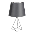 Rabalux - Lámpara de mesa 1xE14/40W/230V gris/cromo brillante
