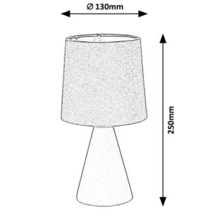 Rabalux - Lámpara de mesa 1xE14/40W/230V gris