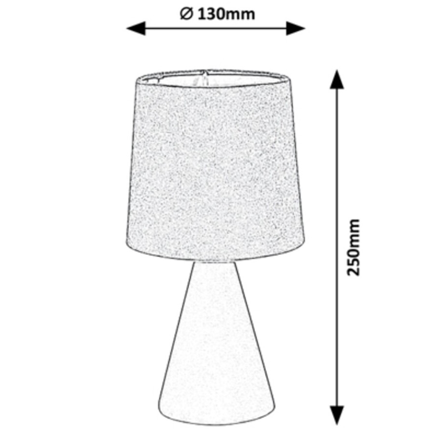 Rabalux - Lámpara de mesa 1xE14/40W/230V gris