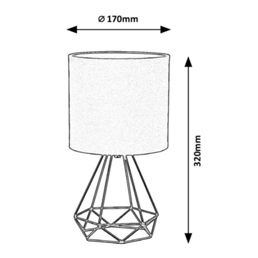 Rabalux - Lámpara de mesa 1xE14/40W/230V marrón
