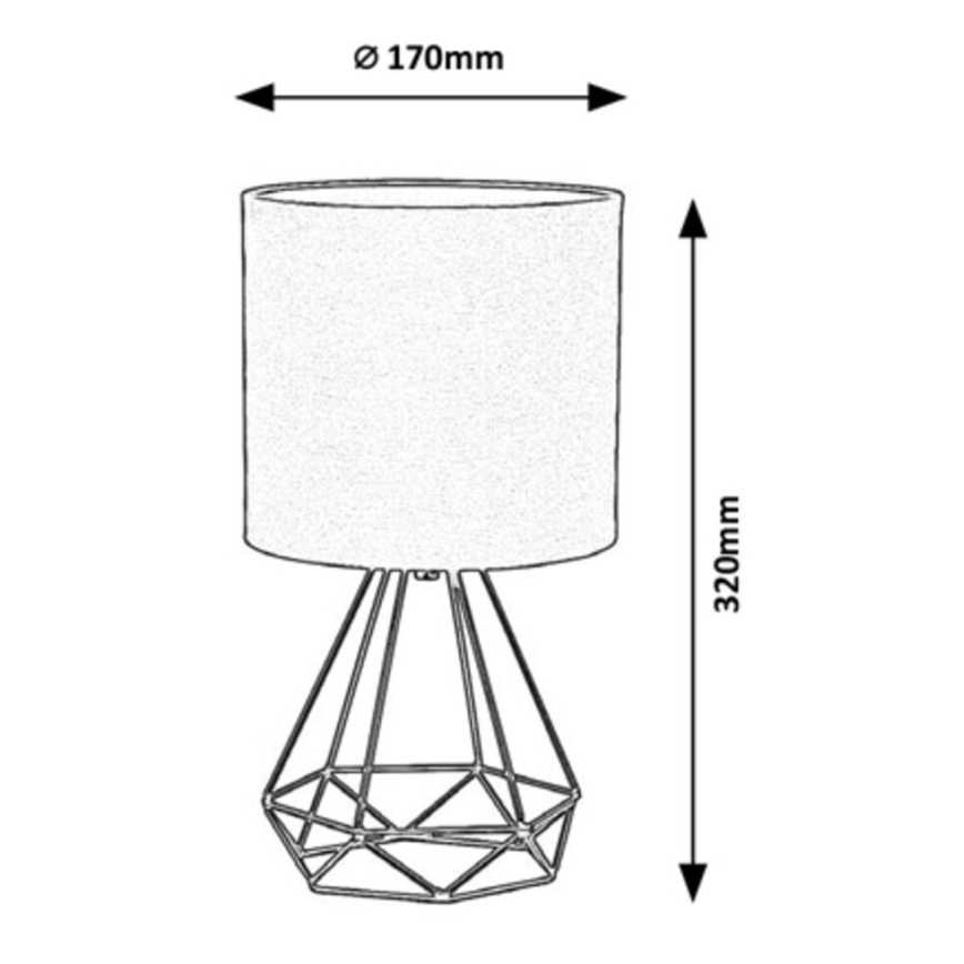 Rabalux - Lámpara de mesa 1xE14/40W/230V negro
