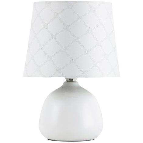 Rabalux - Lámpara de mesa E14/40W blanco