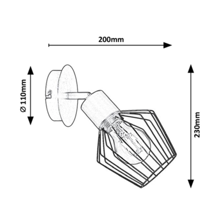 Rabalux - Lámpara de pared 1xE27/40W/230V