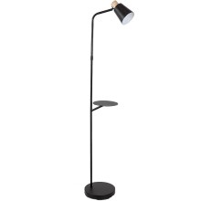 Rabalux - Lámpara de pie con estante 1xE27/40W/230V negro