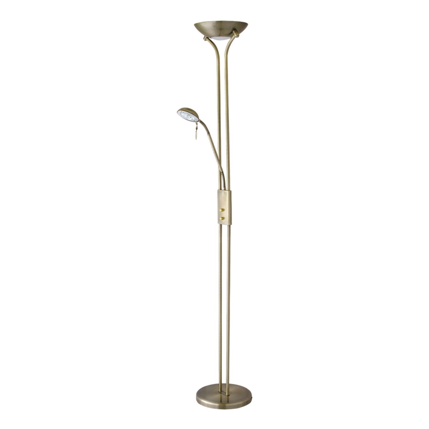 Rabalux - Lámpara de pie regulable 1xR7s/230W + 1xG9/40W