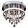 Rabalux - Lámpara de techo de cristal LED/20W/230V + 3xE14/40W