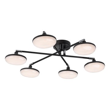 Rabalux - Lámpara de techo LED 6xLED/4W/230V 3000K negro