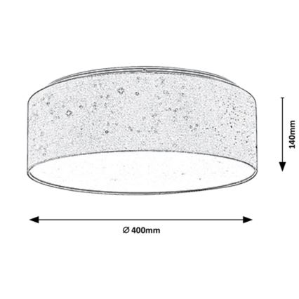 Rabalux - Lámpara de techo LED LED/22W/230V crema