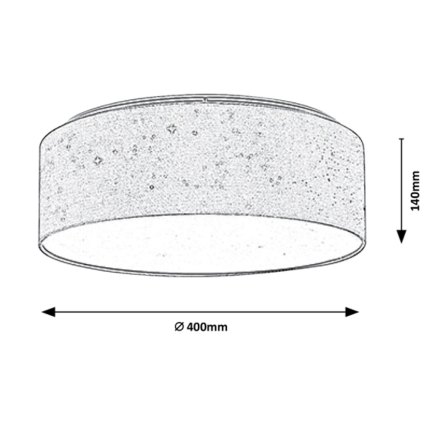 Rabalux - Lámpara de techo LED LED/22W/230V crema