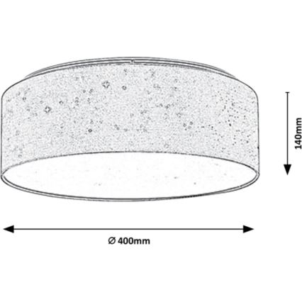 Rabalux - Lámpara de techo LED LED/22W/230V gris