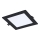 Rabalux - Lámpara empotrable LED LED/12W/230V 17x17 cm negro