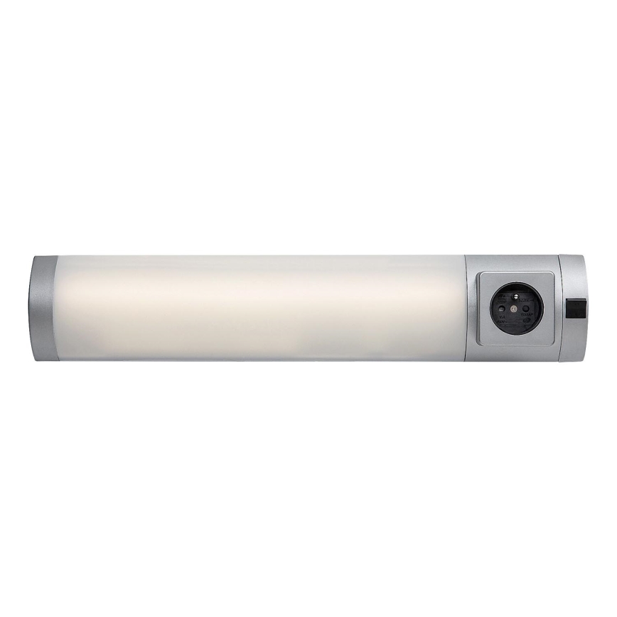 Rabalux - Lámpara LED bajo mueble de cocina con enchufe LED/5W/230V 4000K 45cm plata