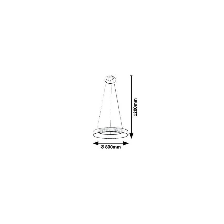 Rabalux - Lámpara LED colgante CARMELLA LED/80W/230V