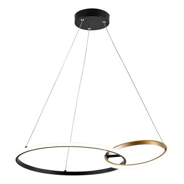 Rabalux - Lámpara LED colgante LED/36W/230V negro/dorado