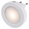 Rabalux - Lámpara LED nocturna con sensor LED/0,5W/230V 3000K diá. 65 mm