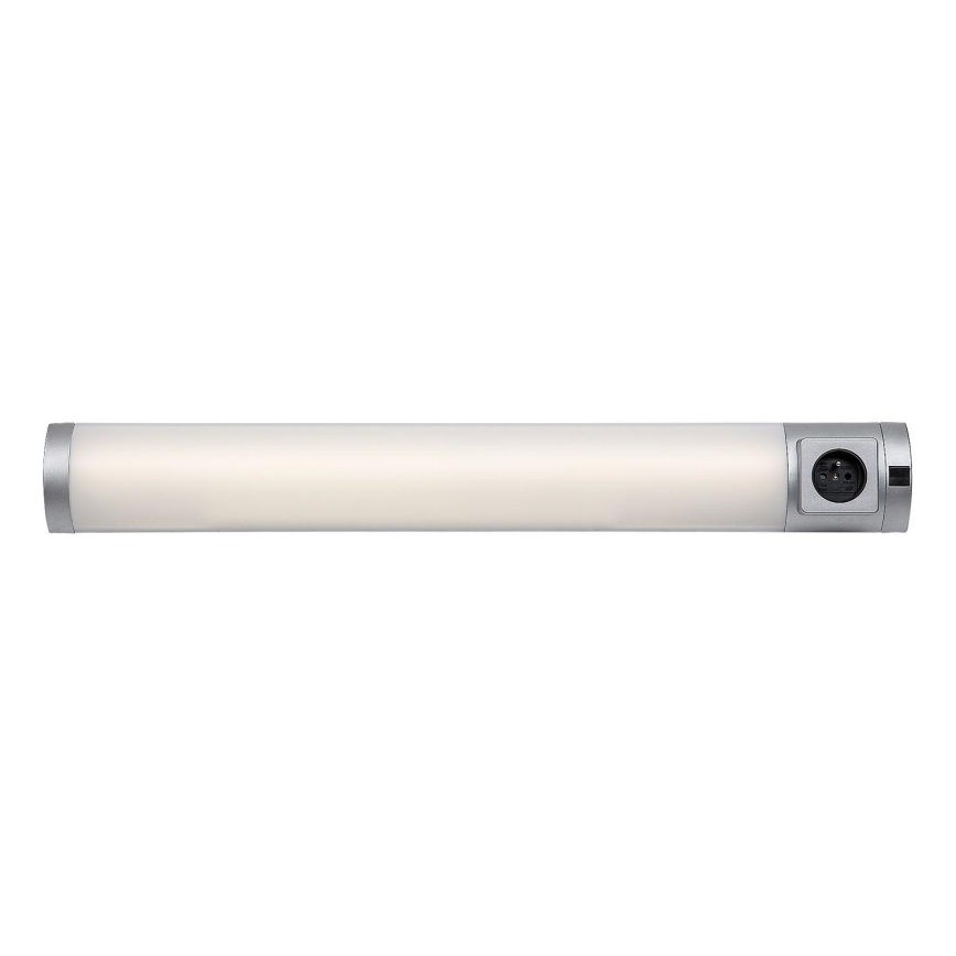 Rabalux - Lámpara LED para debajo del mueble de cocina con enchufe LED/8W/230V 4000K 68 cm plata