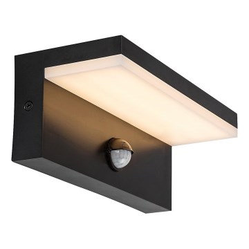 Rabalux - LED Aplique para exterior con sensor LED/9W/230V 2700/4000/6500K IP54 negro