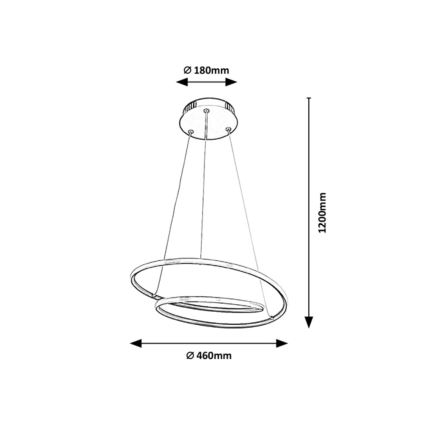 Rabalux - LED Lámpara de araña LED/40W/230V