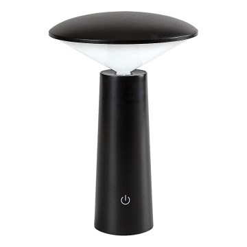 Rabalux - LED Lámpara de mesa táctil recargable y regulable POLPERRO LED/3W/3,7V 1200mAh negro