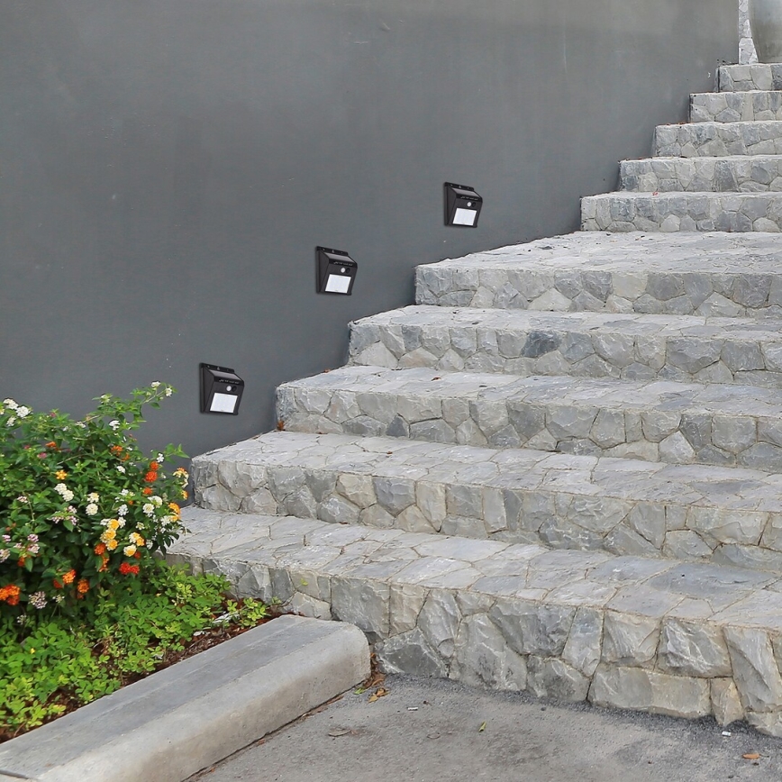 Rabalux - Luminaria de pared LED Solar con sensor IP44