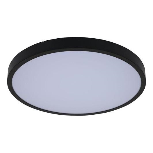 Rabalux - Luz de techo LED regulable para baño LED/24W/230V 3000-6000K IP44 diá. 35,5 cm negro + control remoto