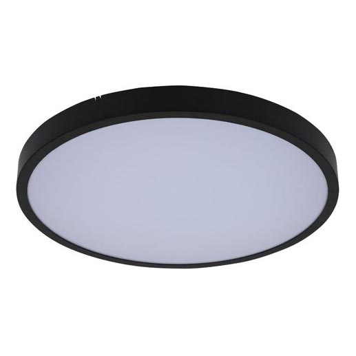 Rabalux - Luz de techo LED regulable para baño LED/36W/230V 3000-6000K IP44 diá. 42 cm negro + control remoto