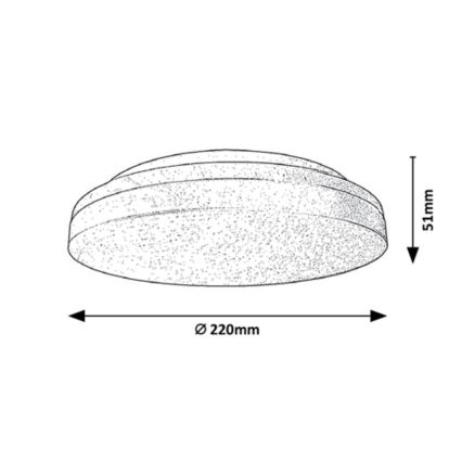 Rabalux - Plafón de baño LED LED/18W/230V IP54 3000K/4000K/6000K