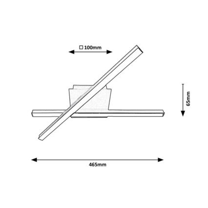 Rabalux - Plafón LED 2xLED/14W/230V