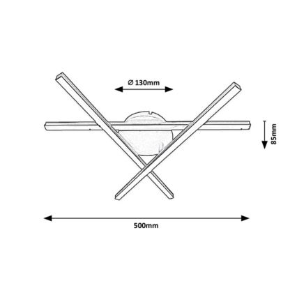 Rabalux - Plafón LED 3xLED/25W/230V