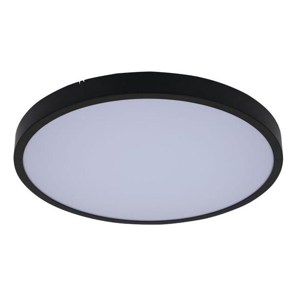 Rabalux - Plafón LED de baño LED/12W/230V 3000/4000/6000K IP44 diá. 25,5 cm negro