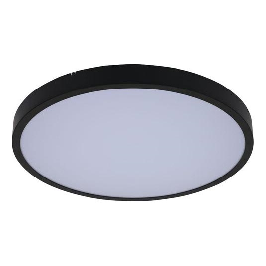 Rabalux - Plafón LED de baño LED/18W/230V 3000/4000/6000K IP44 diá. 30,5 cm negro