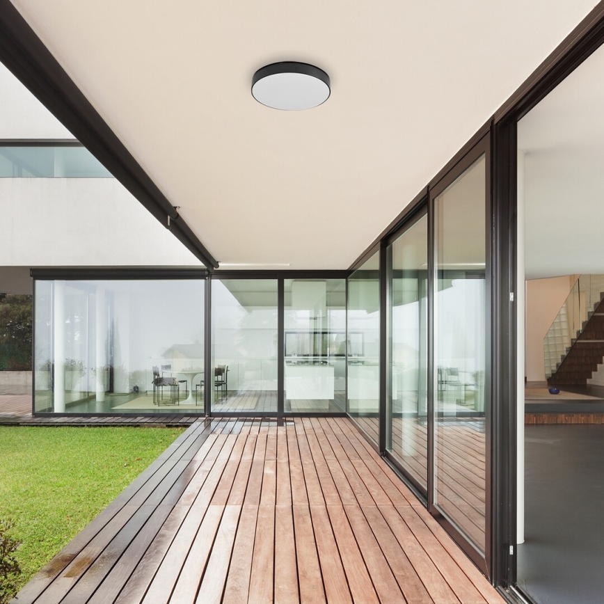 Rabalux - Plafón LED de baño LED/24W/230V 2800K/4000K/6000K IP44 negro