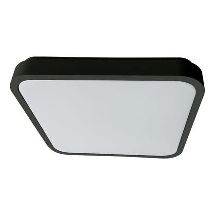 Rabalux - Plafón LED de baño LED/24W/230V 3000/4000/6000K IP44 29x29 cm negro