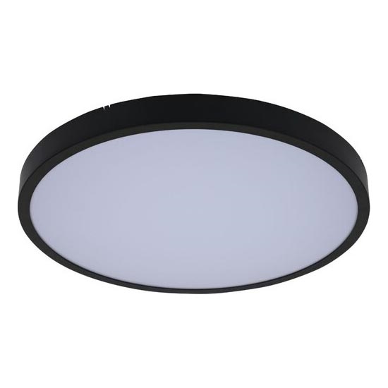 Rabalux - Plafón LED de baño LED/24W/230V 3000/4000/6000K IP44 diá. 35,5 cm negro