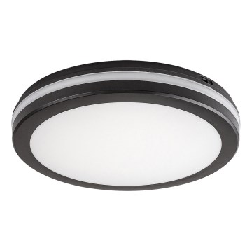 Rabalux - Plafón LED de baño LED/28W/230V 3000/4000/6500K IP54 negro