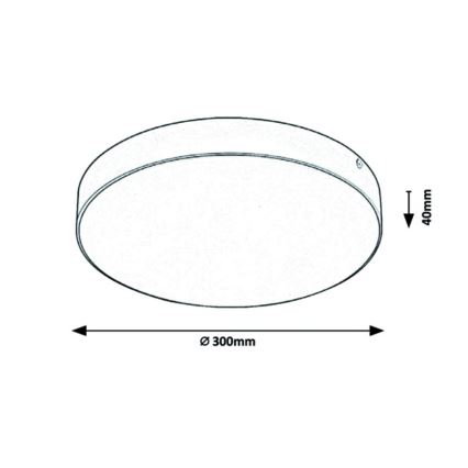 Rabalux - Plafón LED LED/24W/230V 3000-6000K IP44 blanco