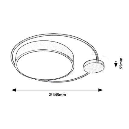 Rabalux - Plafón LED LED/28W/230V