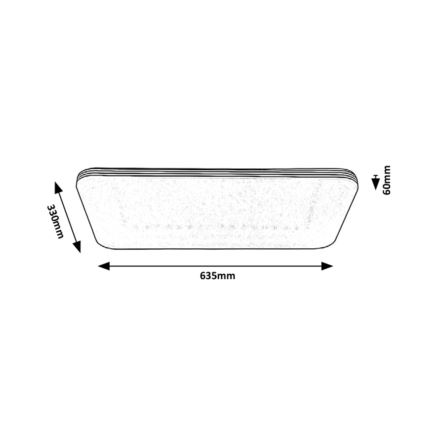 Rabalux - Plafón LED LED/36W/230V