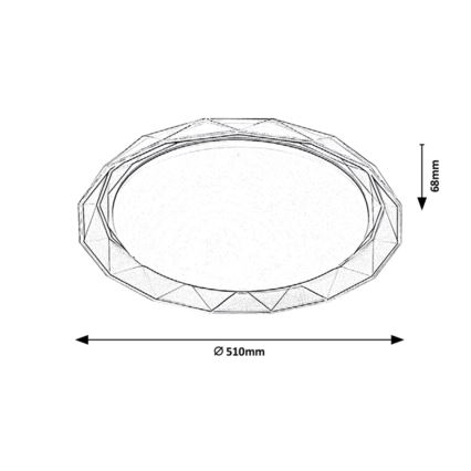 Rabalux - Plafón LED LED/48W/230V