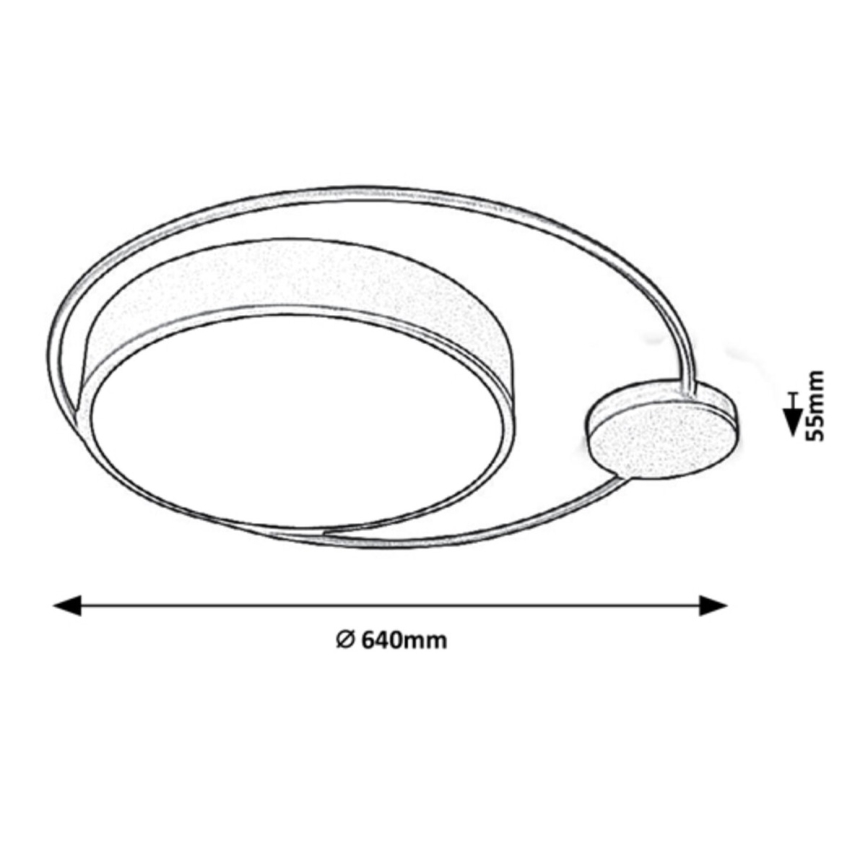 Rabalux - Plafón LED LED/48W/230V