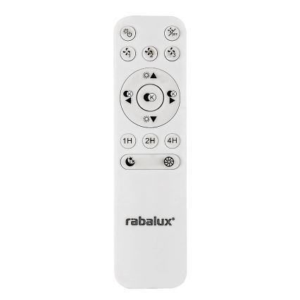 Rabalux - Plafón LED regulable con ventilador LED/40W/230V 3000-6500K + control remoto