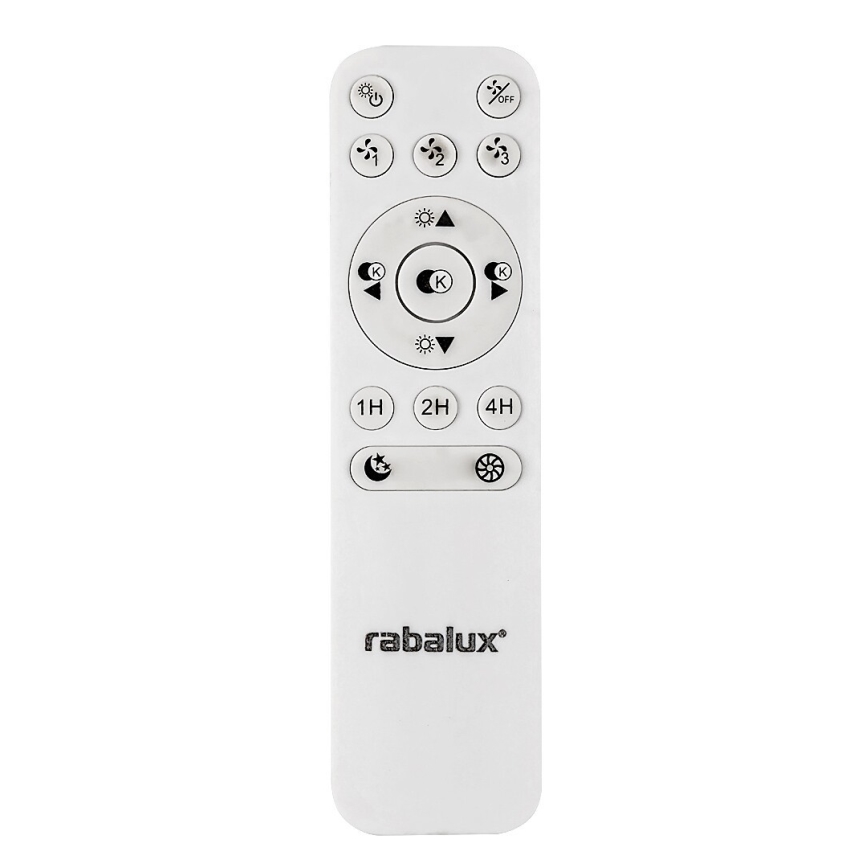 Rabalux - Plafón LED regulable con ventilador LED/40W/230V 3000-6500K + control remoto