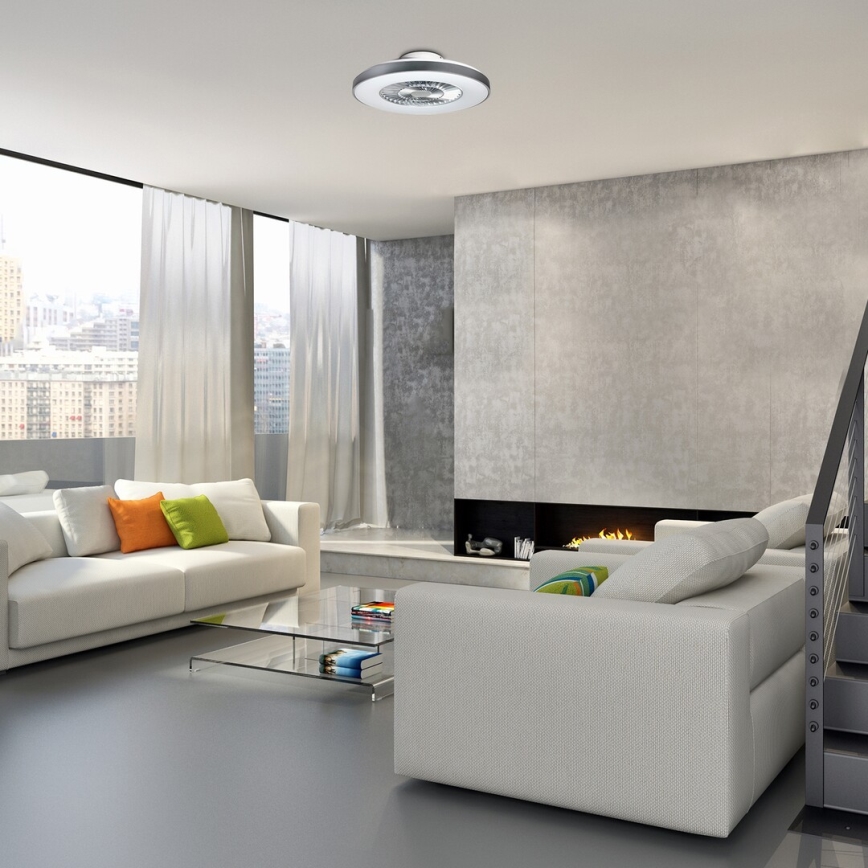Rabalux - Plafón LED regulable con ventilador LED/40W/230V 3000-6500K + control remoto