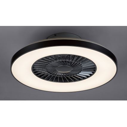 Rabalux - Plafón LED regulable con ventilador LED/40W/230V 3000-6500K + control remoto