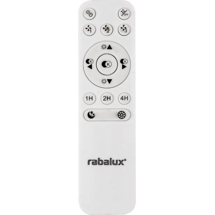 Rabalux - Plafón LED regulable con ventilador LED/40W/230V 3000-6500K + control remoto