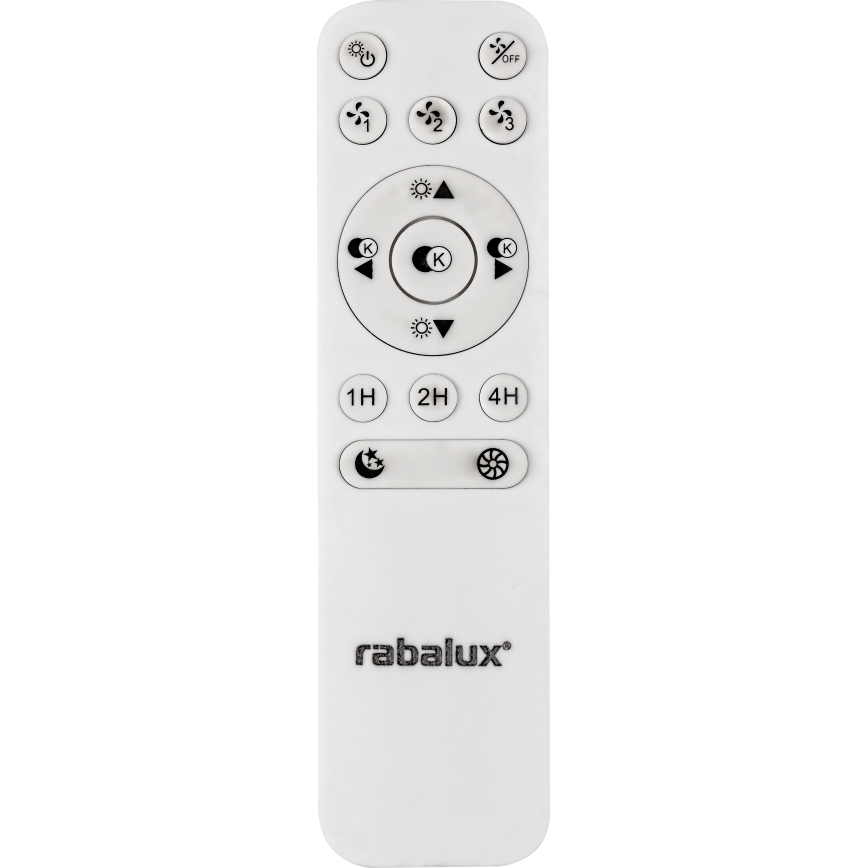 Rabalux - Plafón LED regulable con ventilador LED/40W/230V 3000-6500K + control remoto