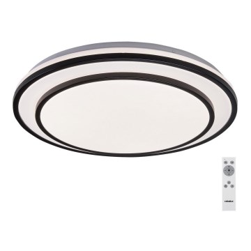 Rabalux - Plafón LED regulable LED/40W/230V 3000-6500K negro + mando a distancia