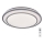Rabalux - Plafón LED regulable LED/40W/230V 3000-6500K plateado + mando a distancia