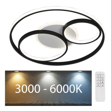 Rabalux - Plafón LED regulable LED/50W/230V 3000-6000K + control remoto